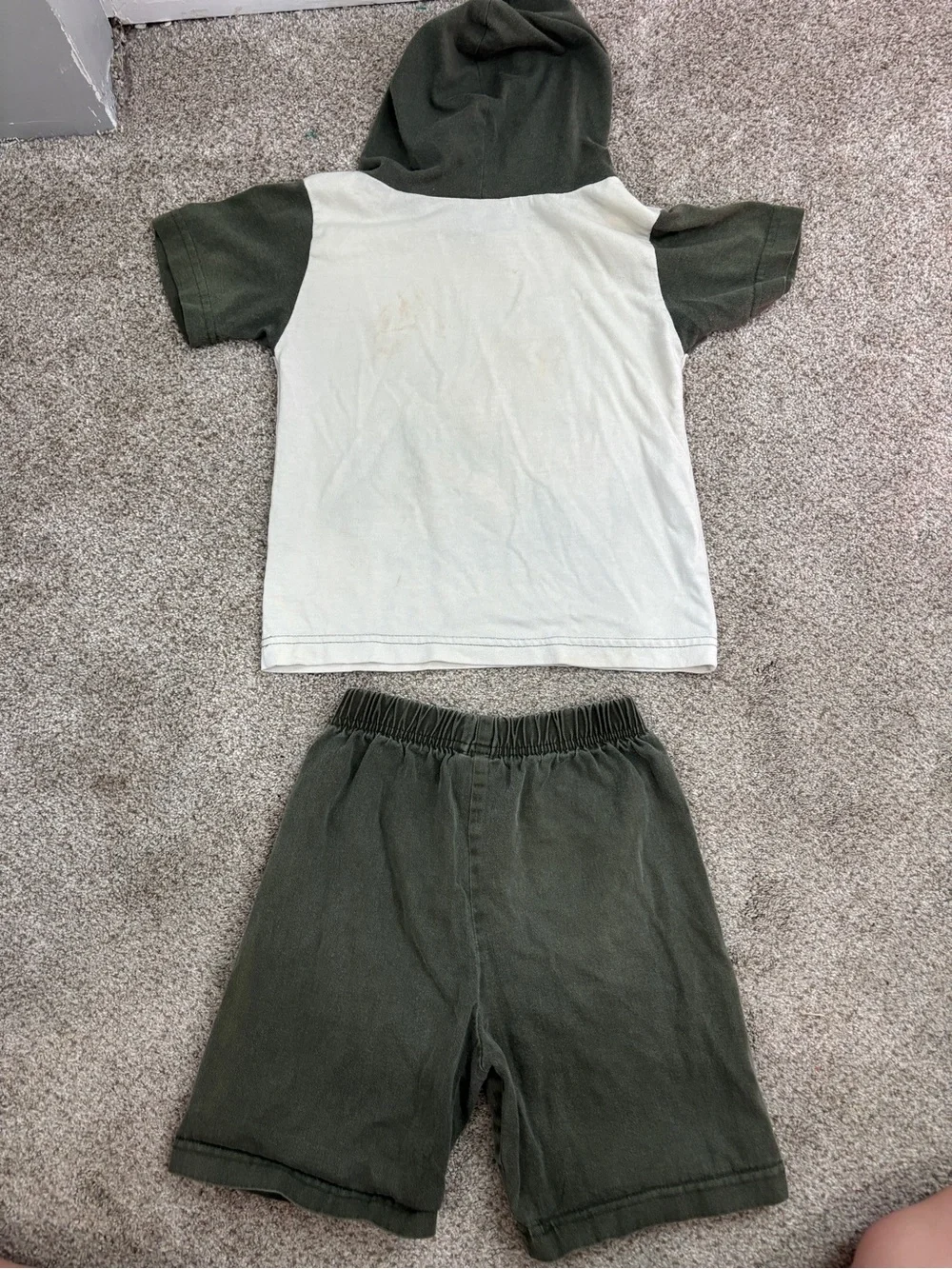 Vintage PAWS 1994 Garfield Hoodie Tee & Shorts Set kids’s size 7 Y2K